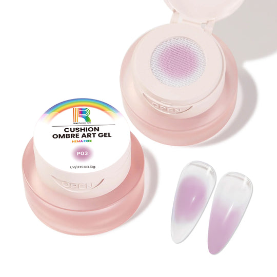 Pink Lavender Cushion Ombre Art Gel – 5-in-1 HEMA Free Nail Gel | Ombre, Chrome & Full Cover | UV/LED, 3g