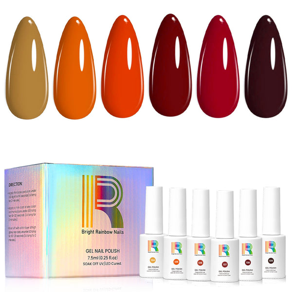 Autumn Harvest- Warm Fall Gel Polish Set 6 Colors 7.5ml